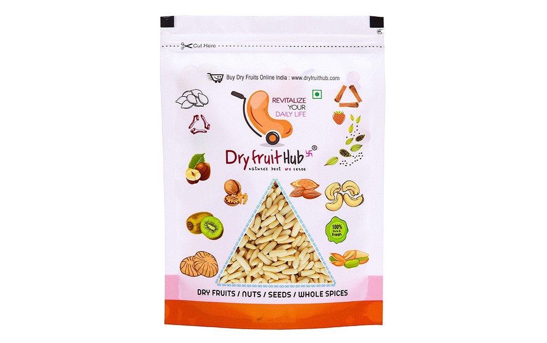 Dryfruit Hub Pine Nuts Unshelled, Chilgoza   Pack  250 grams